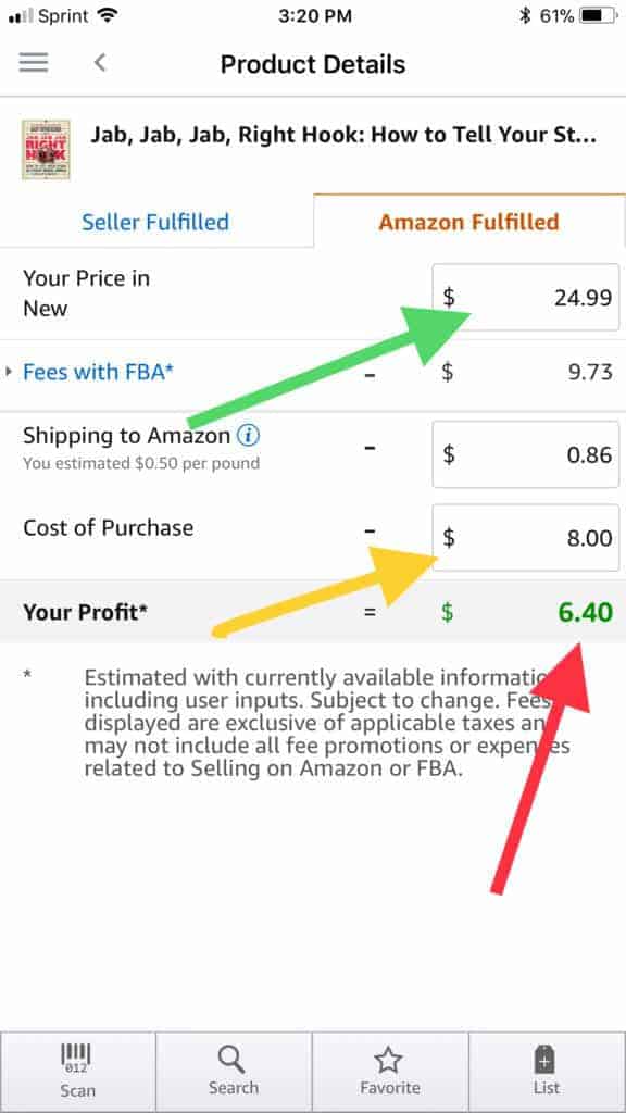 How to check the return on investment on potentially profitable items to sell on Amazon