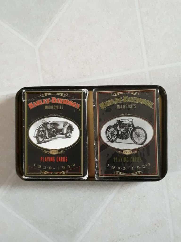 Harley Davidson playing cards