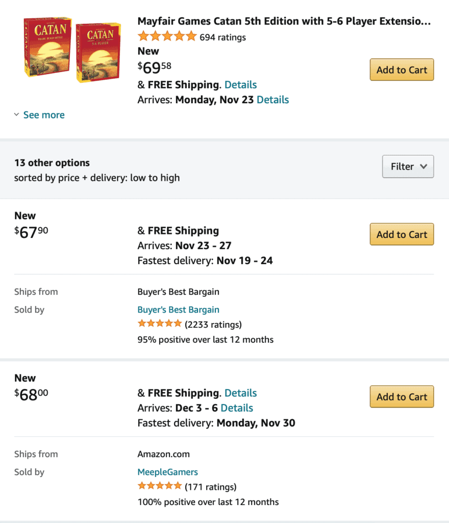 Other buying options on Amazon.