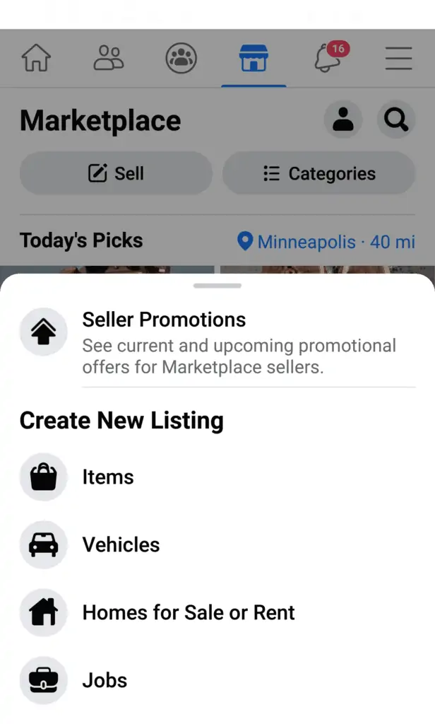 Marketplace-Facebook Buy and Sell Items Locally or Shipped