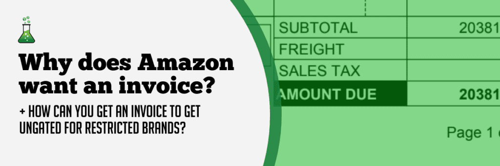Why Does Amazon want an Invoice?