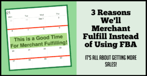 3 reasons to Merchant fulfill instead of FBA