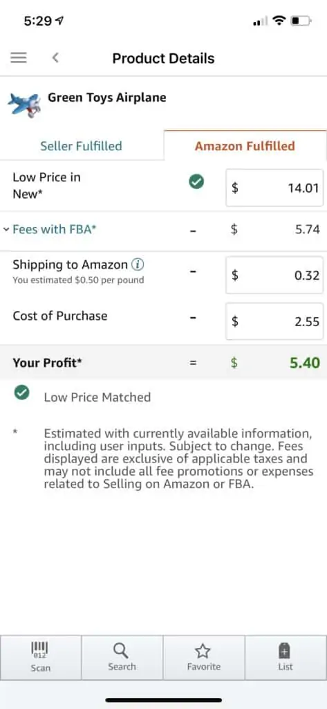 Amazon Seller App Profit Calculator 