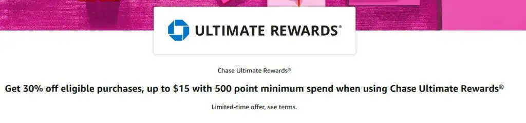 Chase Ultimate Rewards Amazon Points offer